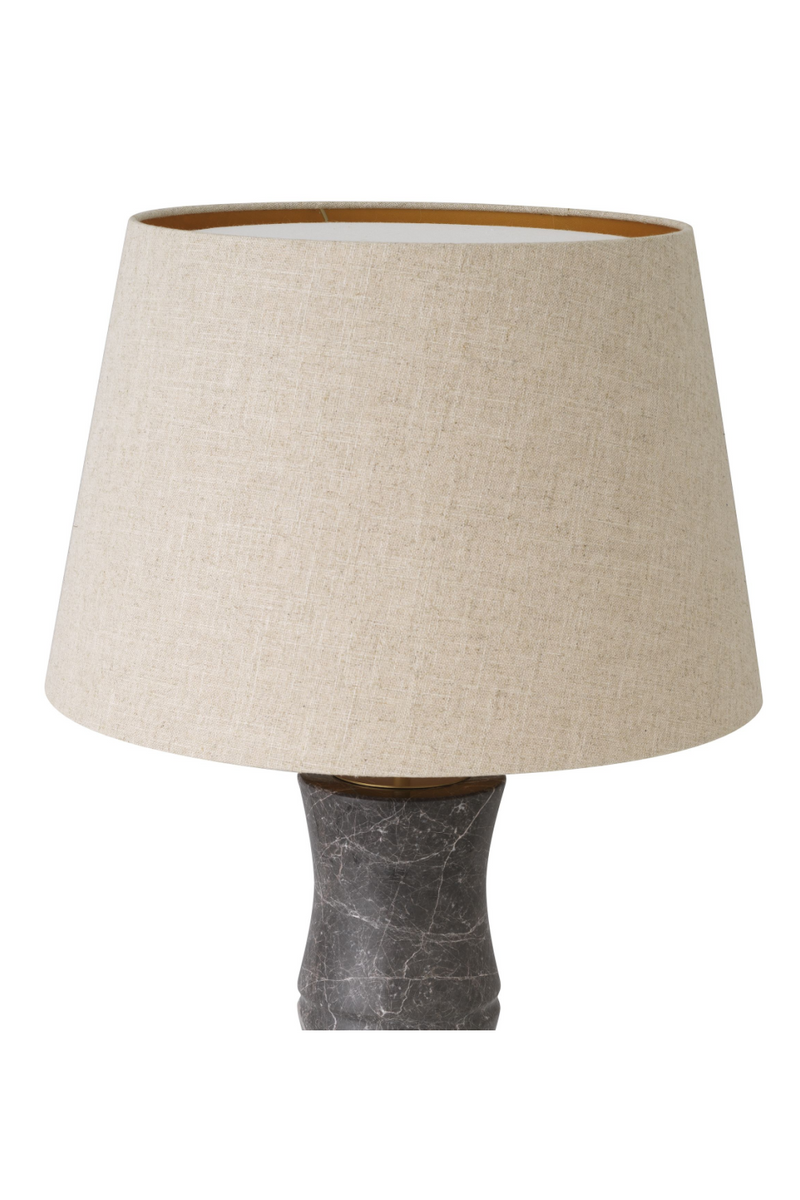 Lampe de table en marbre gris | Eichholtz Bonny | Meubleluxe.fr