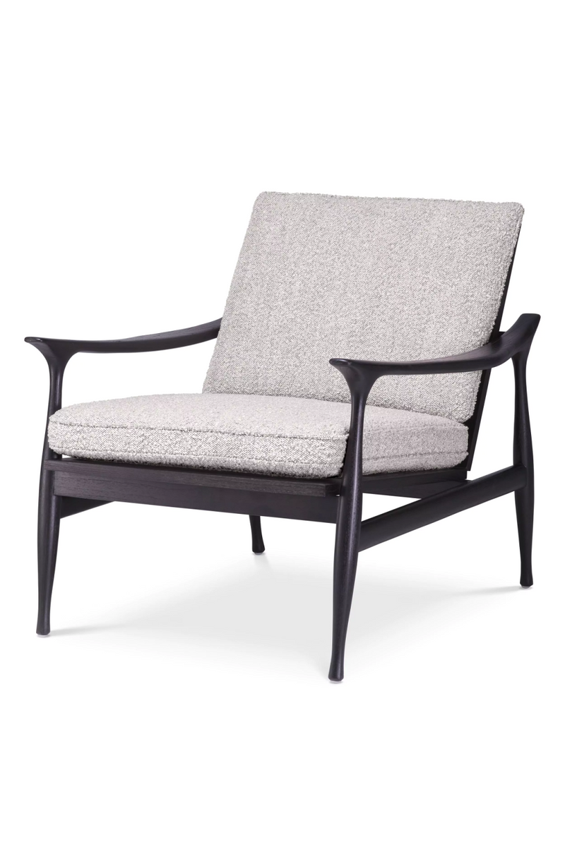 Fauteuil bouclé gris | Eichholtz Manzo | Meubleluxe.fr