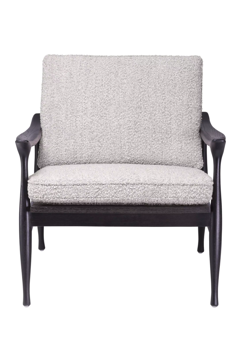 Fauteuil bouclé gris | Eichholtz Manzo | Meubleluxe.fr