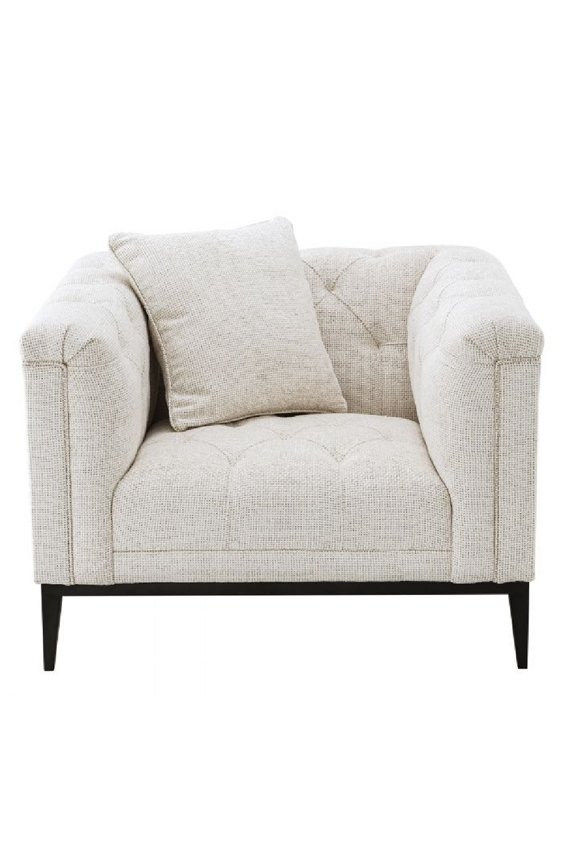 Fauteuil Lyssa blanc cassé | Eichholtz Cesare | Meubleluxe.fr