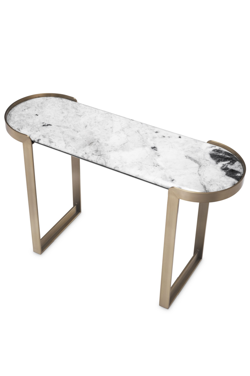 Console dorée en marbre | Eichholtz Fabio | Meubleluxe.fr