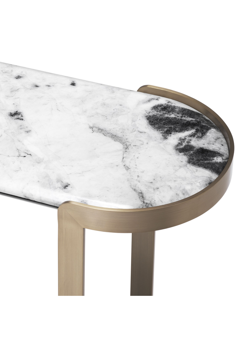 Console dorée en marbre | Eichholtz Fabio | Meubleluxe.fr