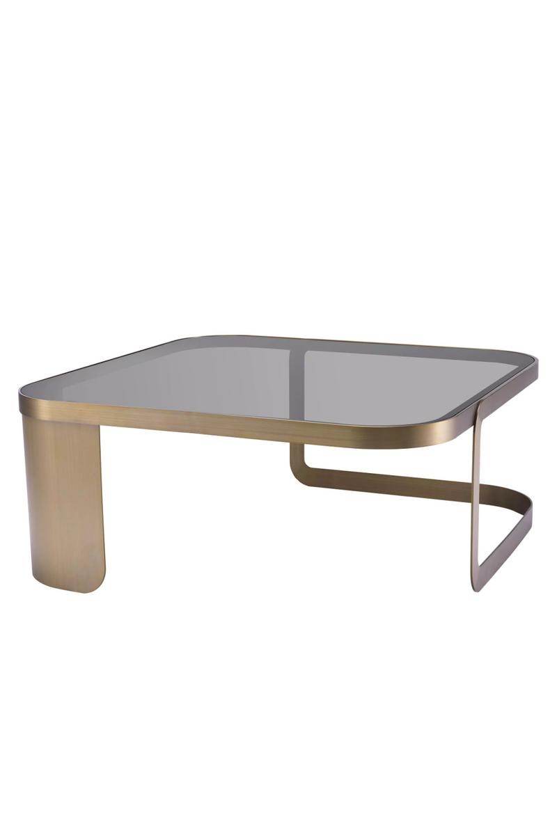 Table basse en laiton brossé | Eichholtz Numa | Meubleluxe.fr