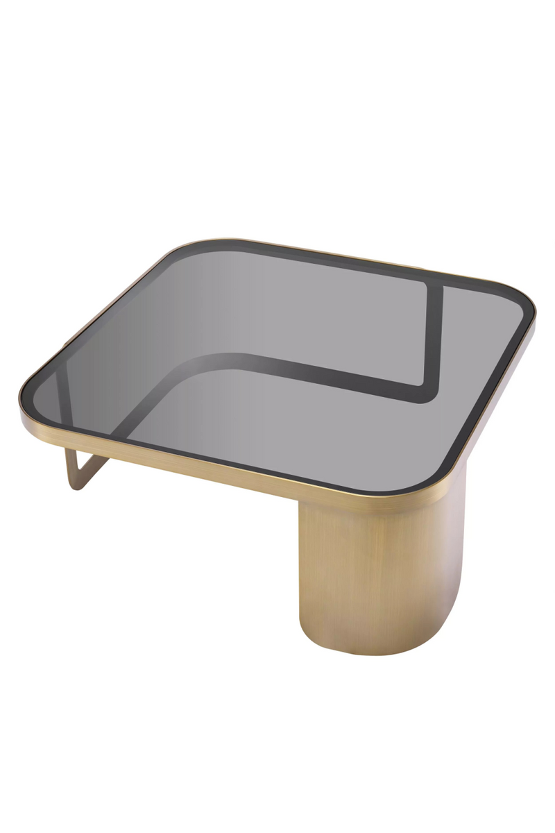 Table basse en laiton brossé | Eichholtz Numa | Meubleluxe.fr