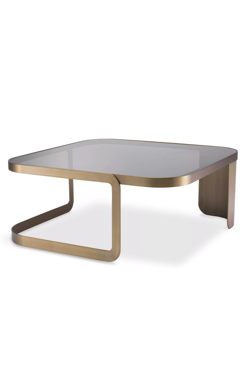 Table basse en laiton brossé | Eichholtz Numa | Meubleluxe.fr