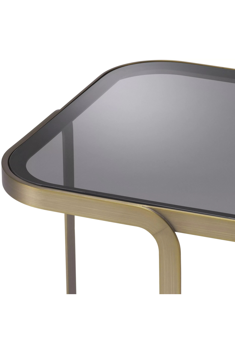 Table d'appoint en laiton brossé | Eichholtz Numa | Meubleluxe.fr