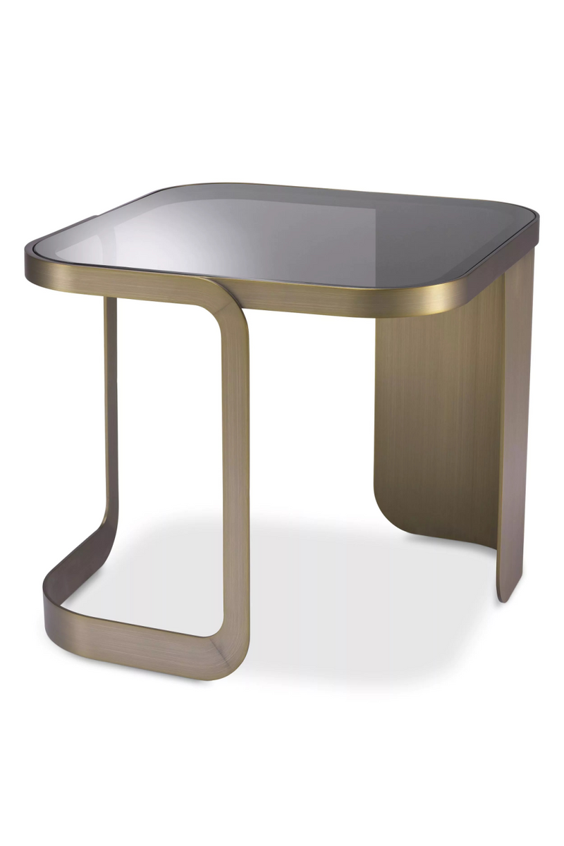 Table d'appoint en laiton brossé | Eichholtz Numa | Meubleluxe.fr