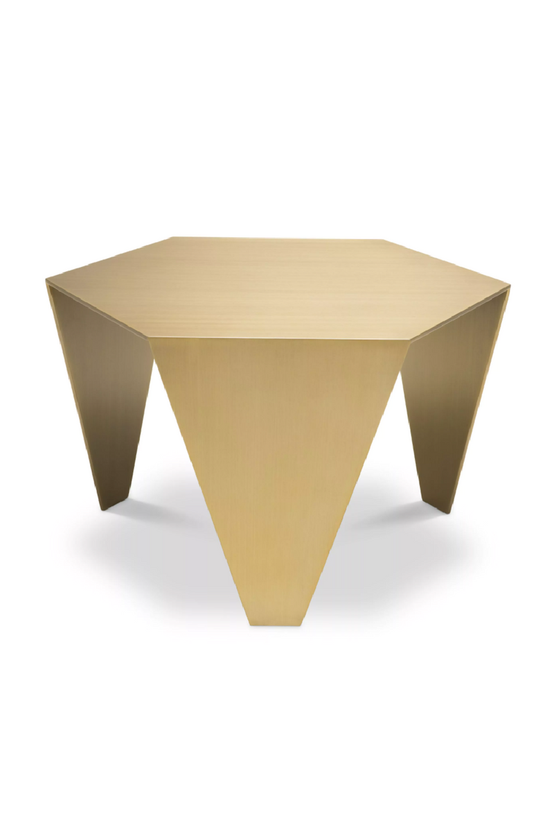 Table d'appoint en laiton brossé | Eichholtz Metro Chic | Meubleluxe.fr