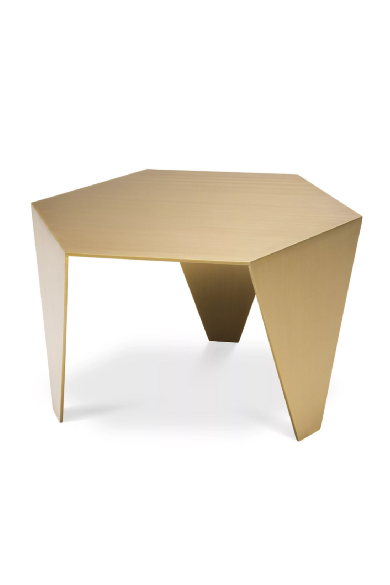 Table d'appoint en laiton brossé | Eichholtz Metro Chic | Meubleluxe.fr