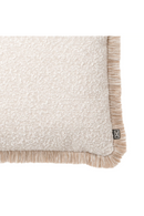 Coussin carré bouclé crème | Eichholtz Nami S | Meubleluxe.fr