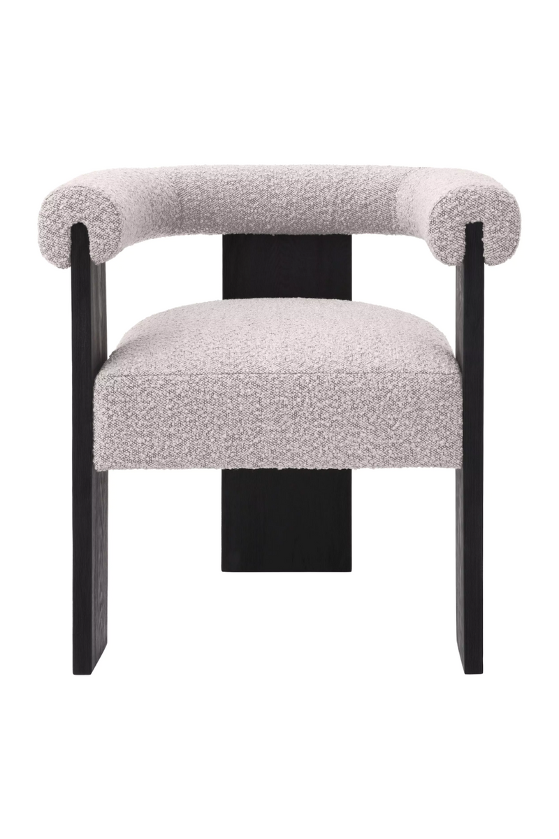 Chaise de salle à manger bouclé gris | Eichholtz Percy | Meubleluxe.fr