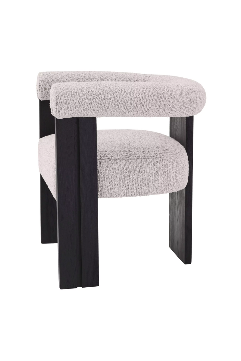 Chaise de salle à manger bouclé gris | Eichholtz Percy | Meubleluxe.fr