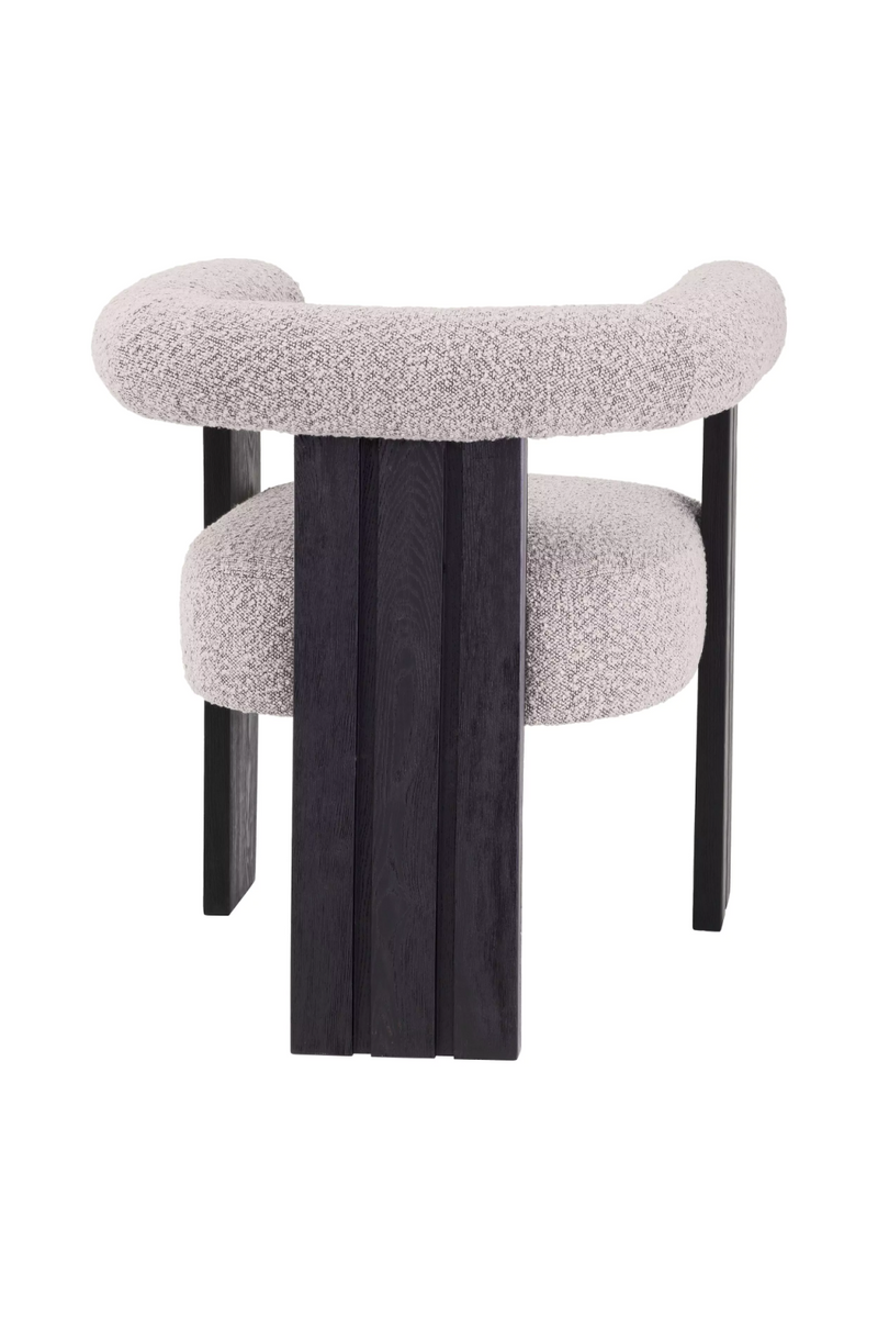 Chaise de salle à manger bouclé gris | Eichholtz Percy | Meubleluxe.fr