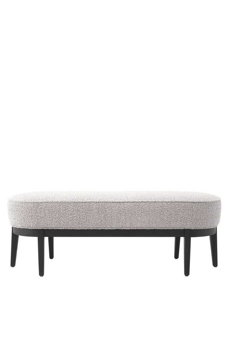 Banc courbé bouclé gris| Eichholtz Jarrett | Meubleluxe.fr