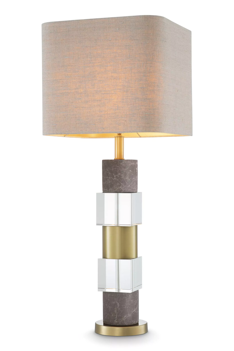 Lampe de table en marbre gris | Eichholtz Cullingham | Meubleluxe.fr