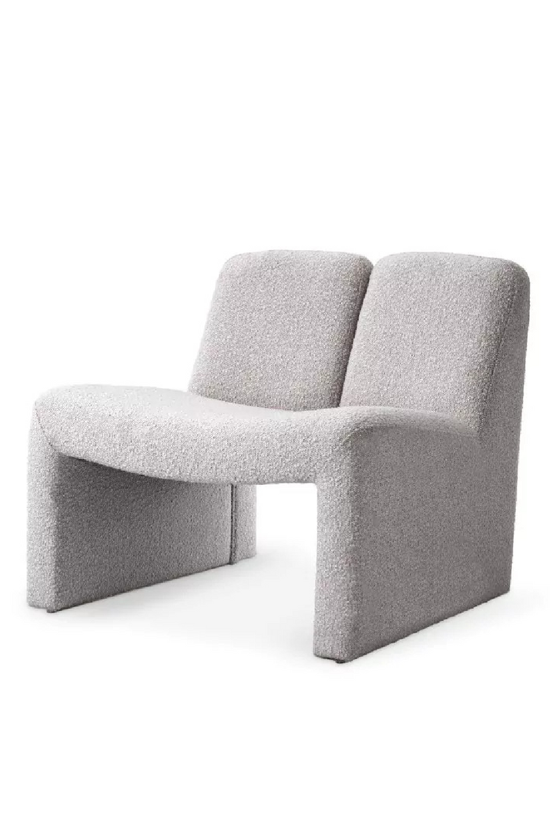 Fauteuil bouclé gris | Eichholtz Macintosh | Meubleluxe.fr