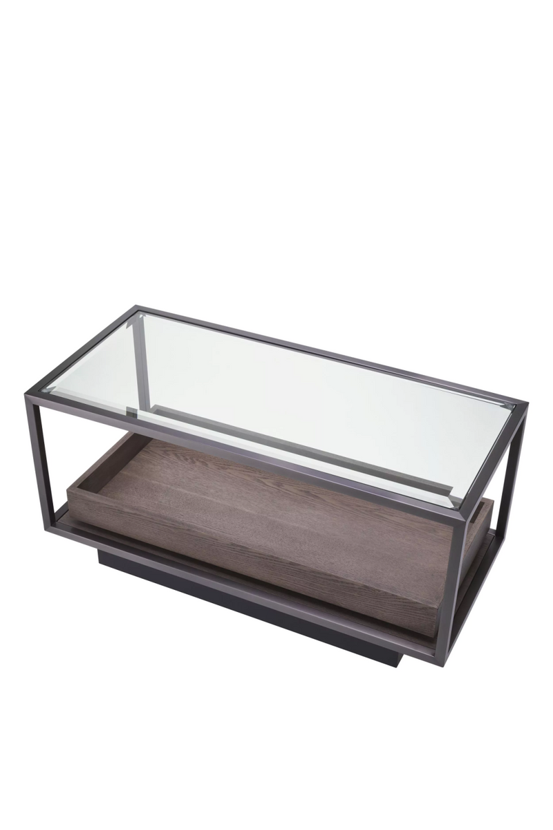 Table d'appoint en bronze et en verre | Eichholtz Roxton | Meubleluxe.fr