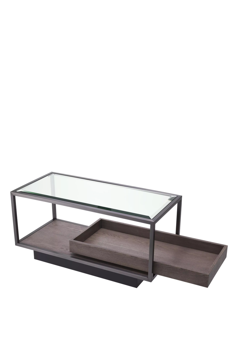 Table d'appoint en bronze et en verre | Eichholtz Roxton | Meubleluxe.fr