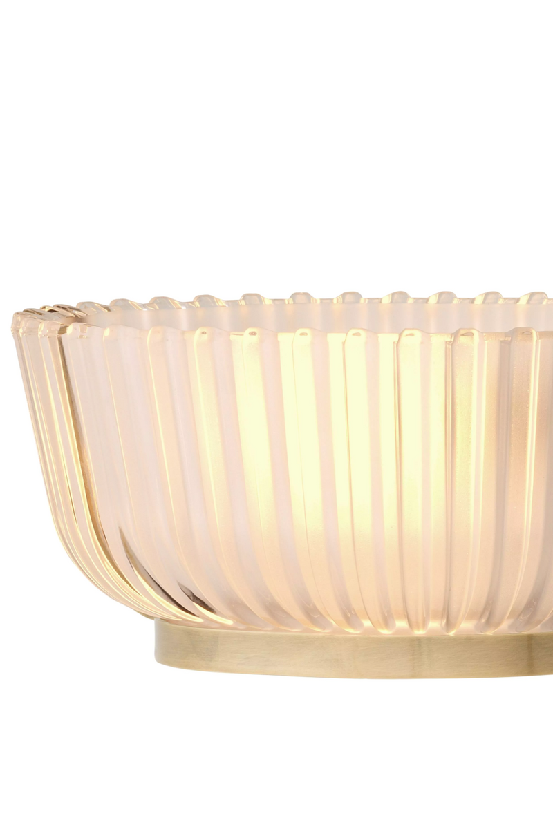 Lustre en laiton vieilli et verre dépoli | Eichholtz Artos Double | Meubleluxe.fr