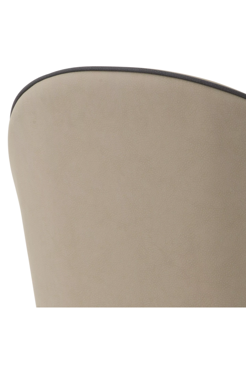 Chaise de salle à manger en cuir beige (lot de 2) | Eichholtz Cooper | Meubleluxe.fr