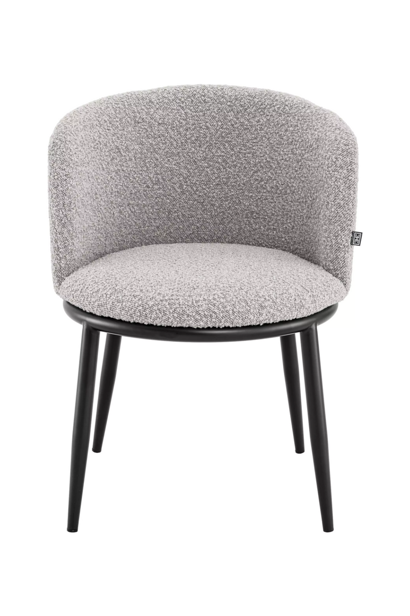 Chaise de salle à manger bouclé gris (lot de 2) | Eichholtz Filmore | Meubleluxe.fr