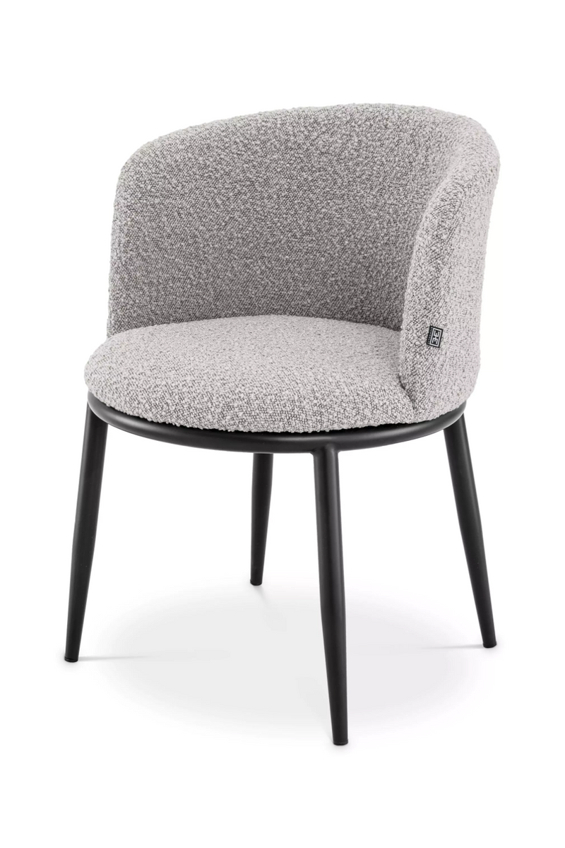 Chaise de salle à manger bouclé gris (lot de 2) | Eichholtz Filmore | Meubleluxe.fr