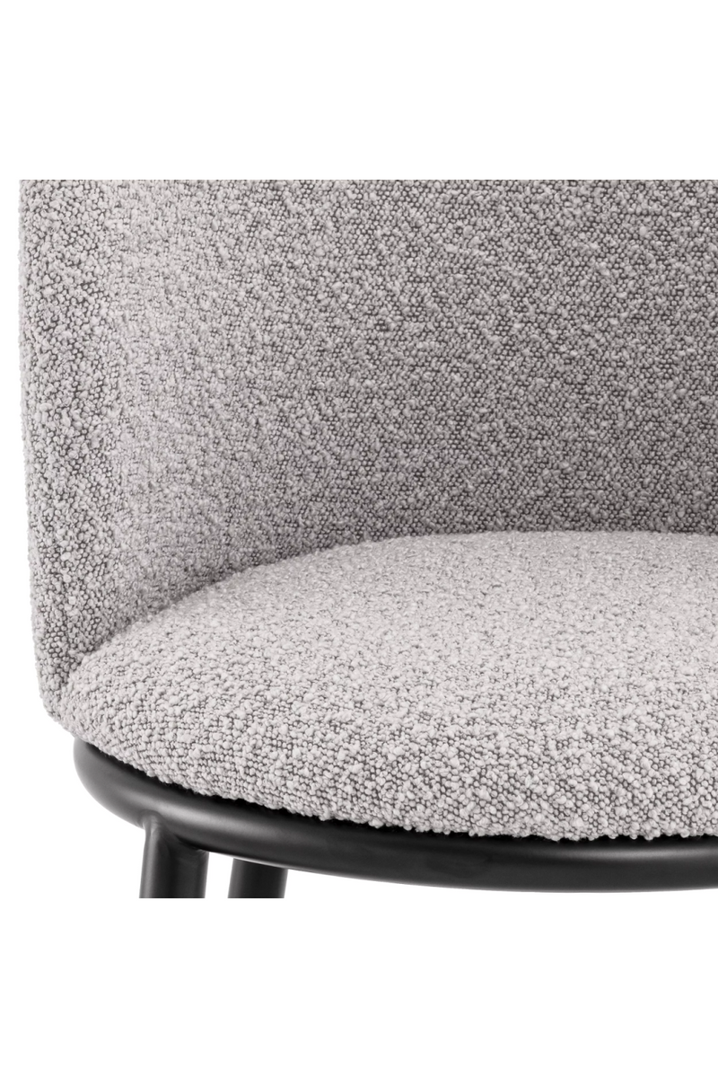 Chaise de salle à manger bouclé gris (lot de 2) | Eichholtz Filmore | Meubleluxe.fr