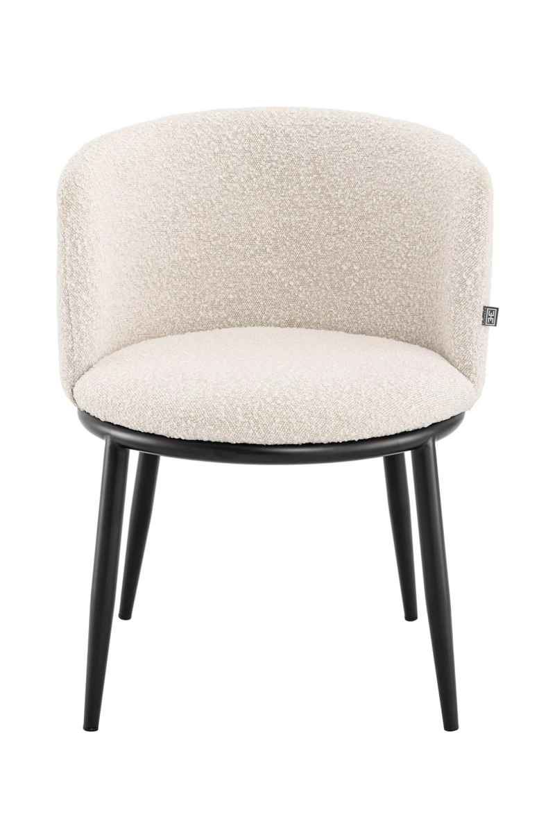 Chaise de salle à manger bouclé crème (lot de 2) | Eichholtz Filmore | Meubleluxe.fr