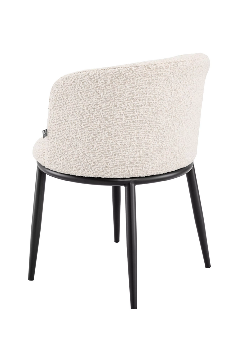 Chaise de salle à manger bouclé crème (lot de 2) | Eichholtz Filmore | Meubleluxe.fr