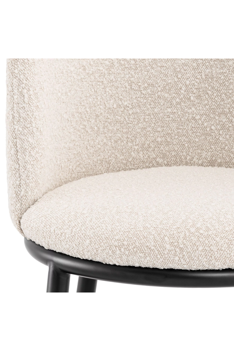 Chaise de salle à manger bouclé crème (lot de 2) | Eichholtz Filmore | Meubleluxe.fr