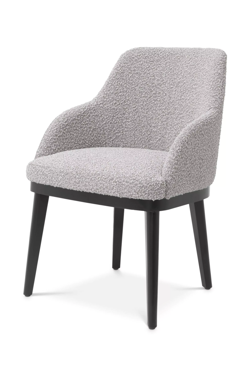 Chaise de salle à manger bouclé gris | Eichholtz Costa | Meubleluxe.fr