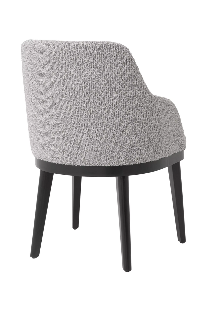 Chaise de salle à manger bouclé gris | Eichholtz Costa | Meubleluxe.fr