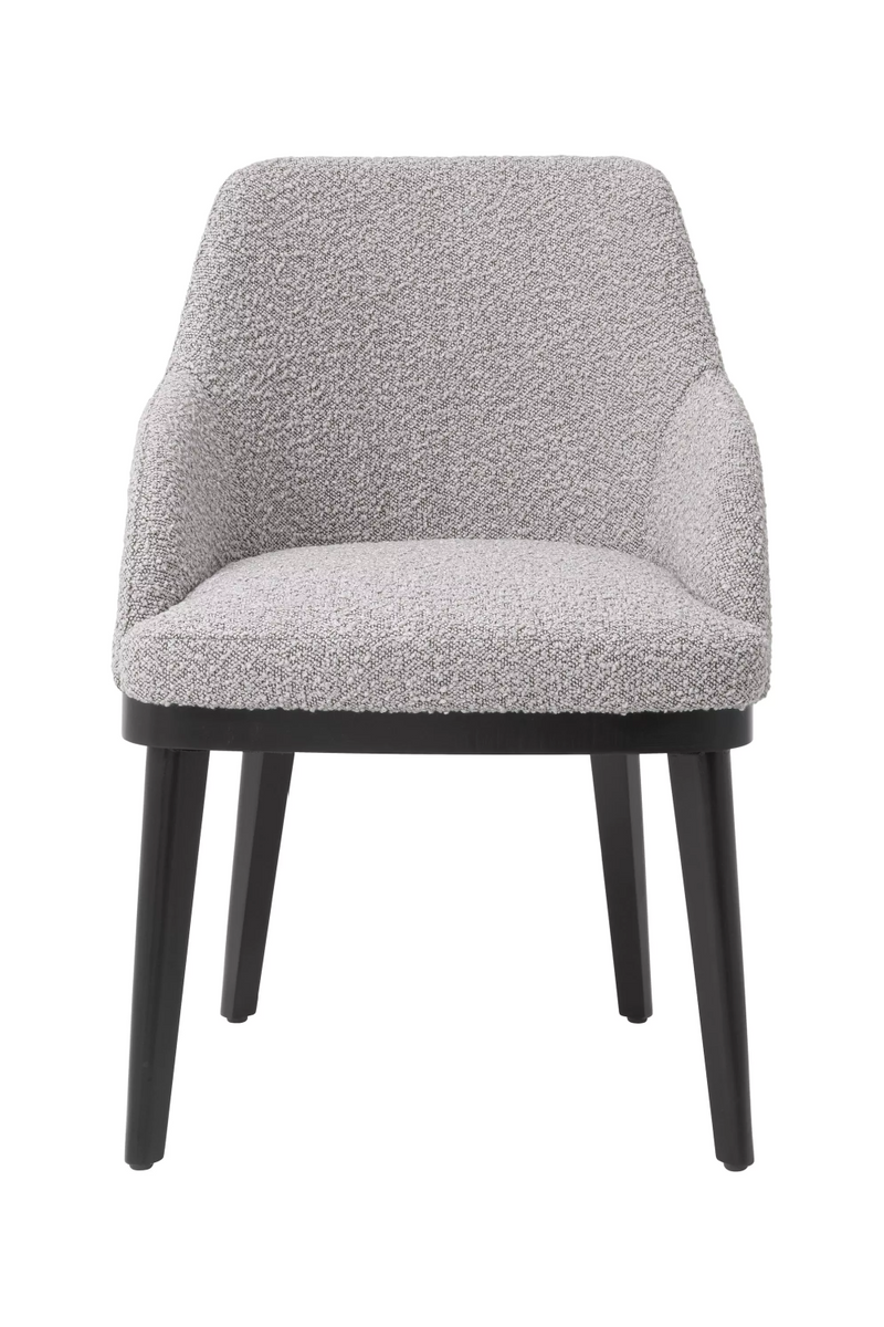 Chaise de salle à manger bouclé gris | Eichholtz Costa | Meubleluxe.fr