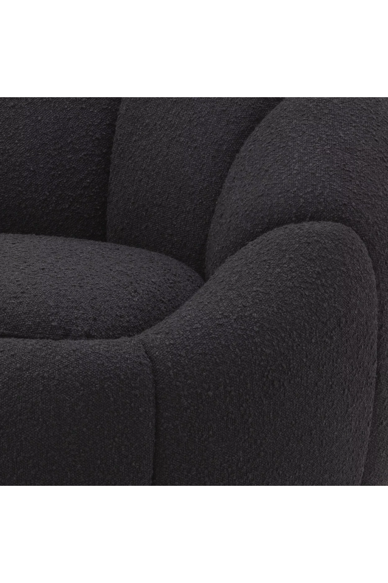 Fauteuil pivotant bouclé crème | Eichholtz Inger | Meubleluxe.fr