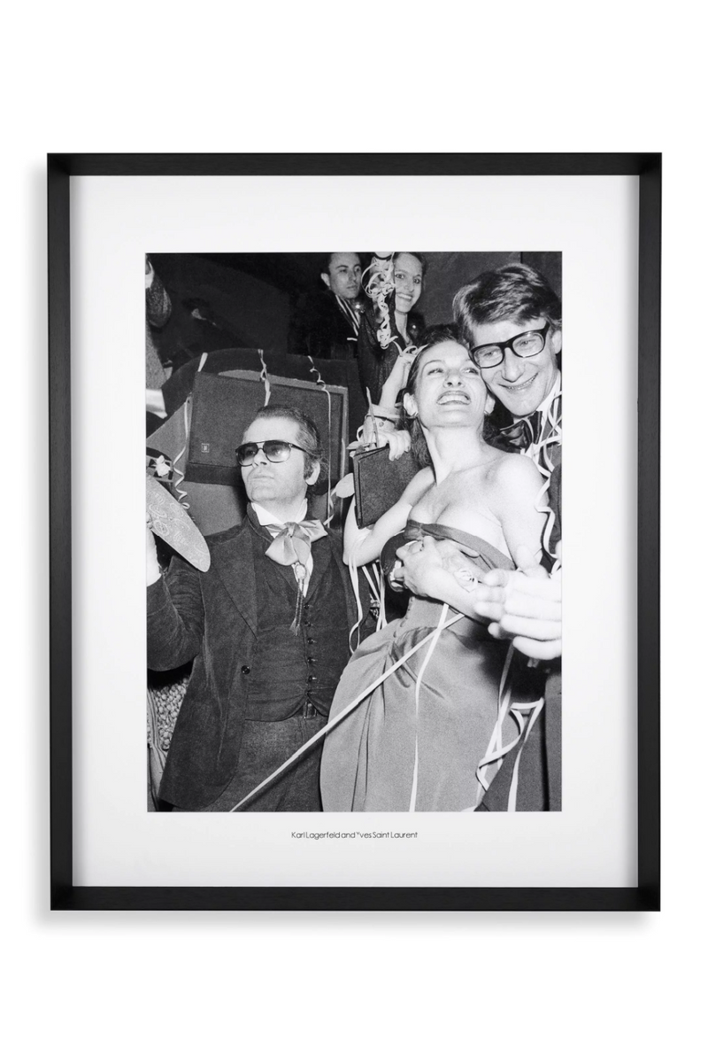 Photographie de Karl Lagerfeld et Yves Saint Laurent | Eichholtz K&Y | Oroatrade