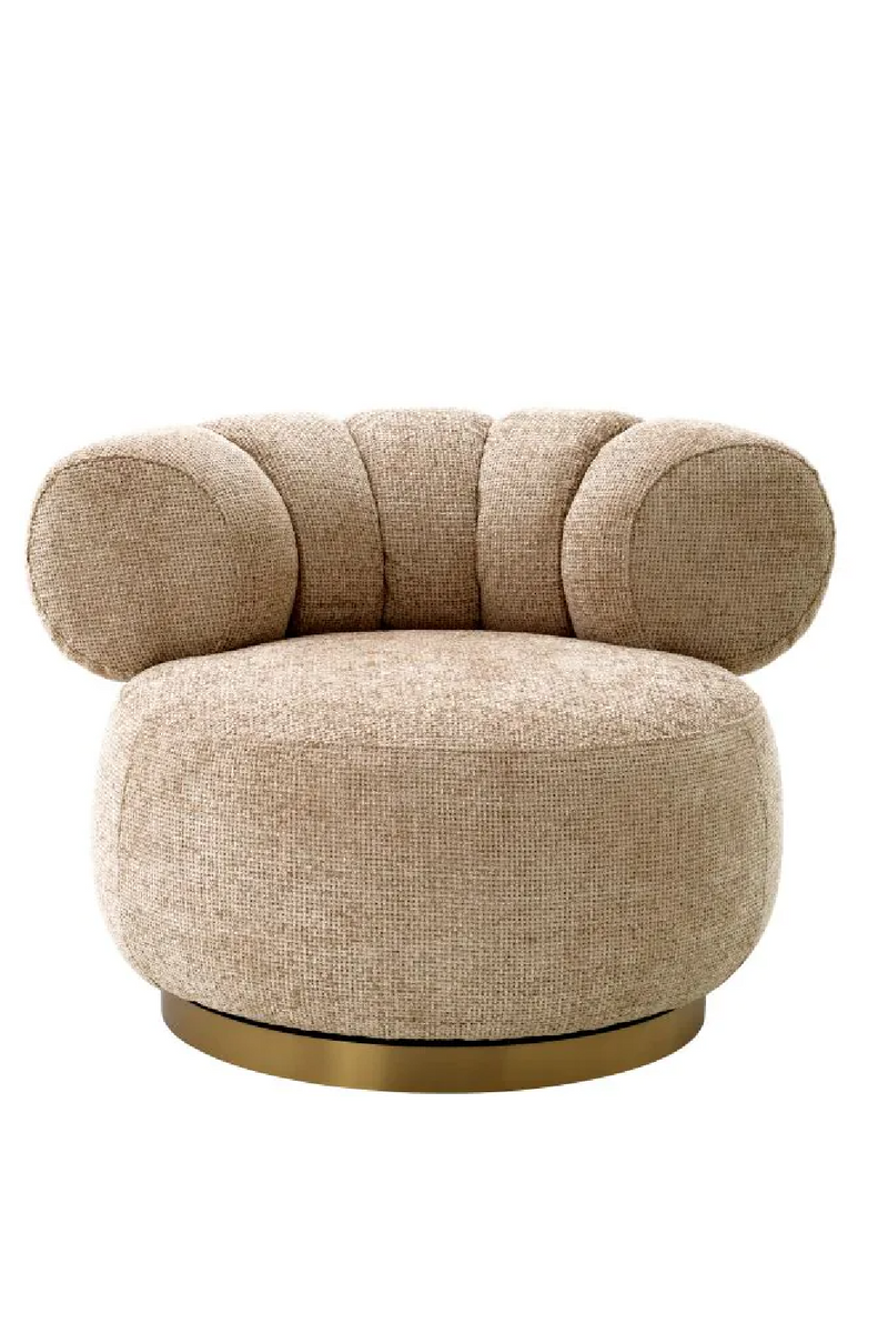 Fauteuil en Lyssa sable | Eichholtz Phedra | Meubleluxe.fr