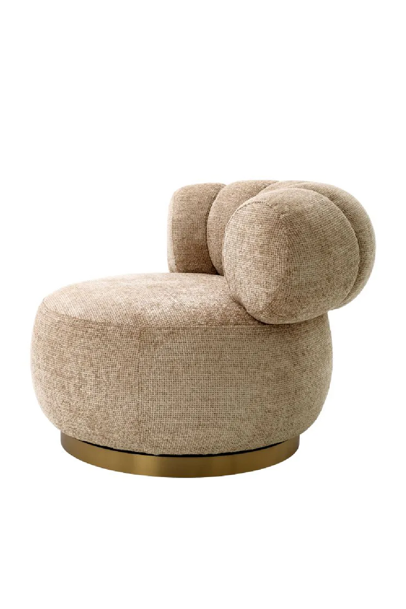 Fauteuil en Lyssa sable | Eichholtz Phedra | Meubleluxe.fr