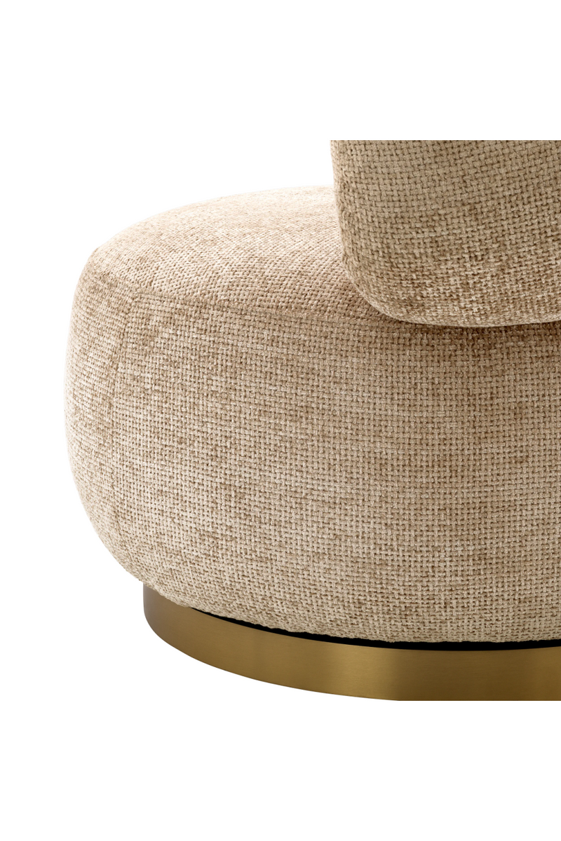 Fauteuil en Lyssa sable | Eichholtz Phedra | Meubleluxe.fr