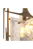 Lampe de table en laiton vieilli et verre soufflé | Eichholtz Zeno | Meubleluxe.fr