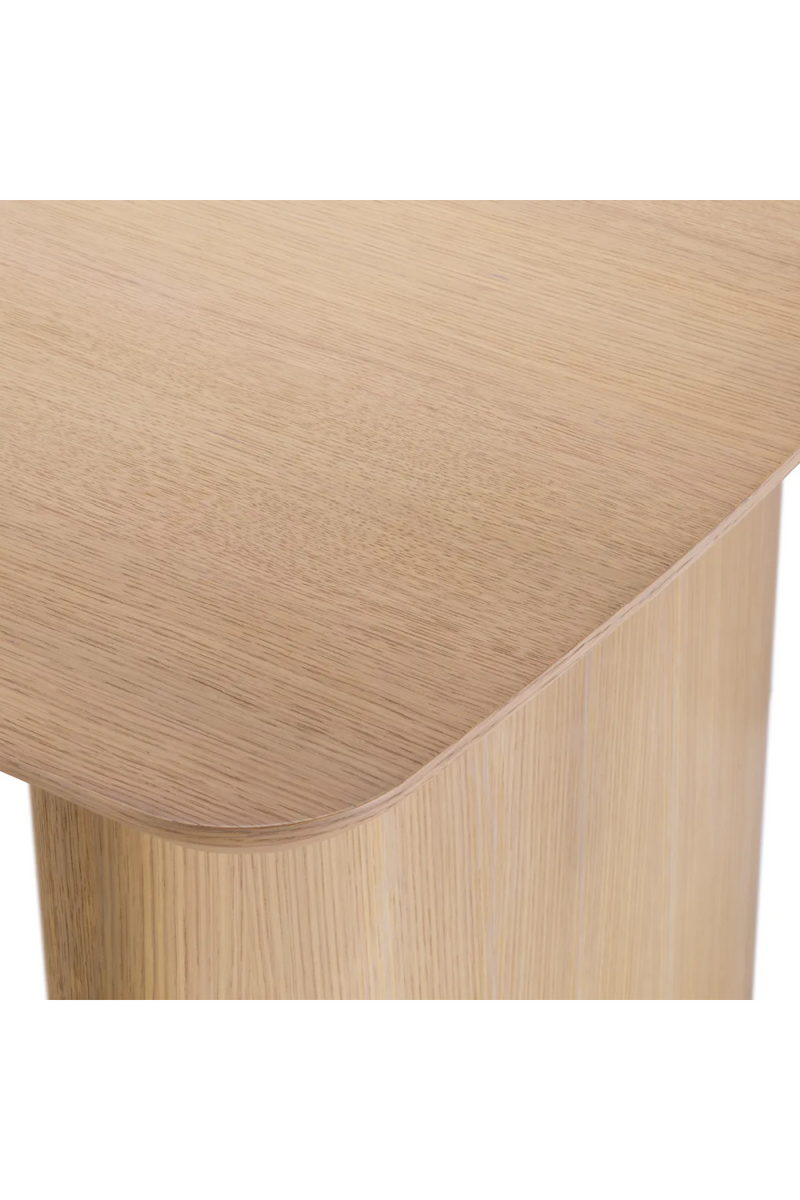 Table de salle à manger en chêne naturel | Eichholtz Bergman S | Meubleluxe.fr