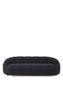 Canapé 4 places bouclé noir | Eichholtz Inger | Meubleluxe.fr