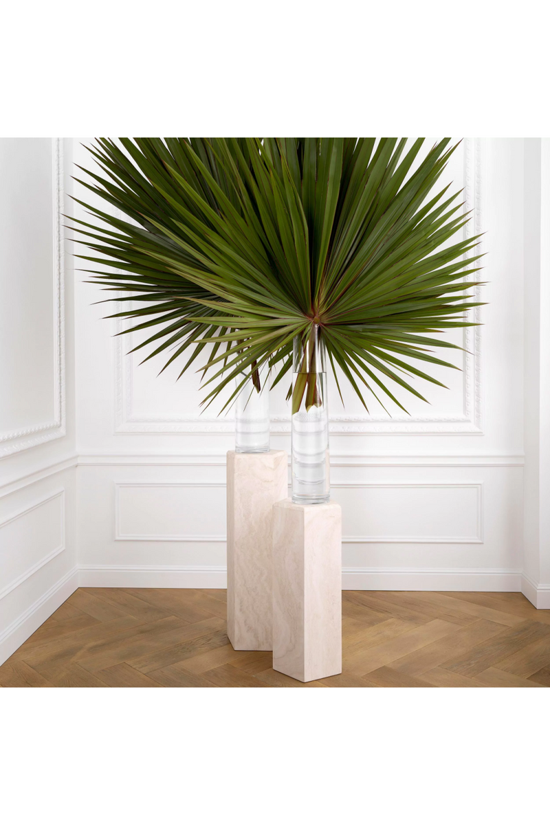 Colonne décorative en travertin | Eichholtz Cuneo S | Meubleluxe.fr