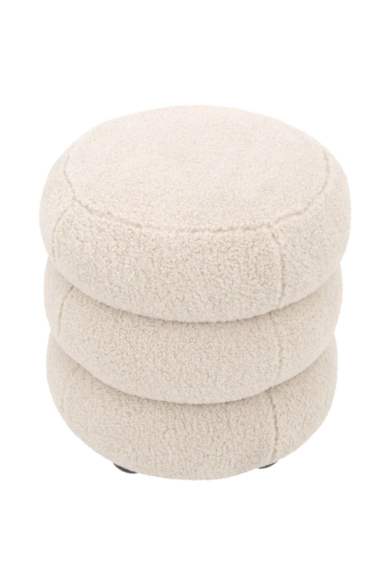 Pouf Brisbane crème | Eichholtz Tulum | Meubleluxe.fr