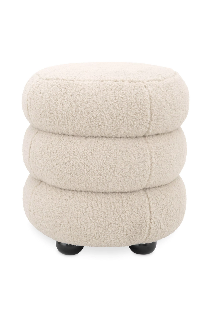 Pouf Brisbane crème | Eichholtz Tulum | Meubleluxe.fr