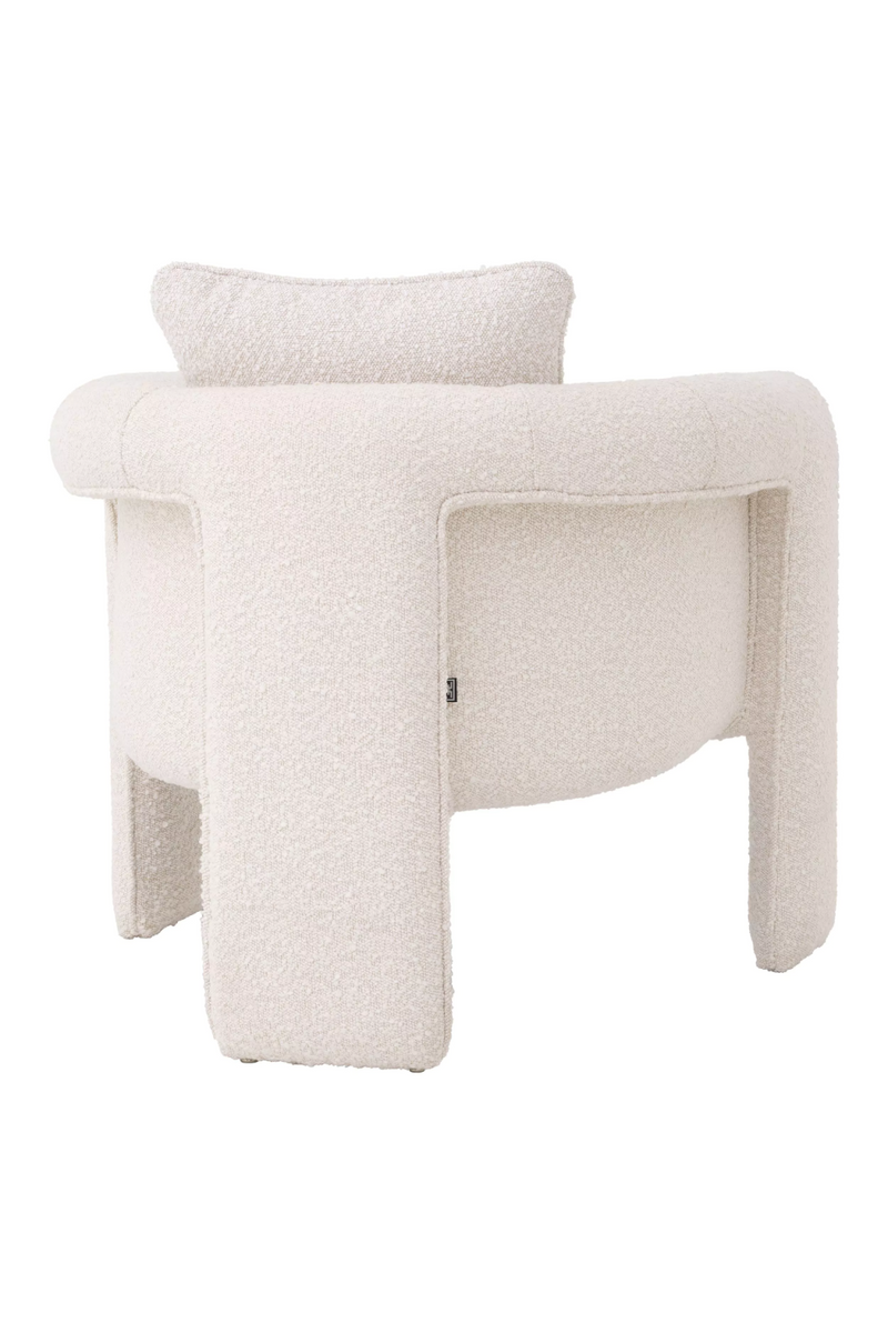 Fauteuil bouclé crème | Eichholtz Toto | Meubleluxe.fr