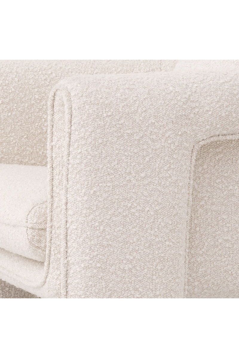 Fauteuil bouclé crème | Eichholtz Toto | Meubleluxe.fr