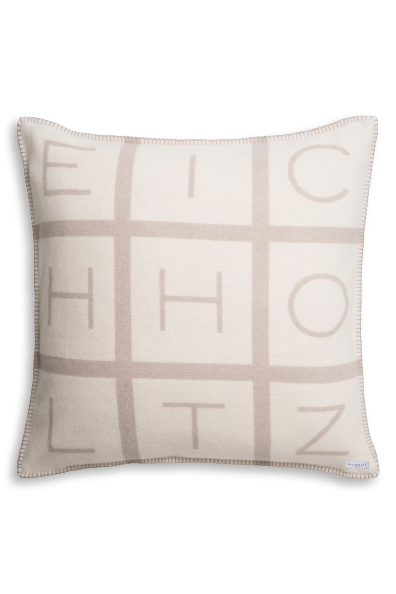 Coussin décoratif bleu en laine | Eichholtz Zera L | Meubleluxe.fr