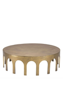 Table basse arquée en laiton vieilli | Eichholtz Gardini | Meubleluxe.fr