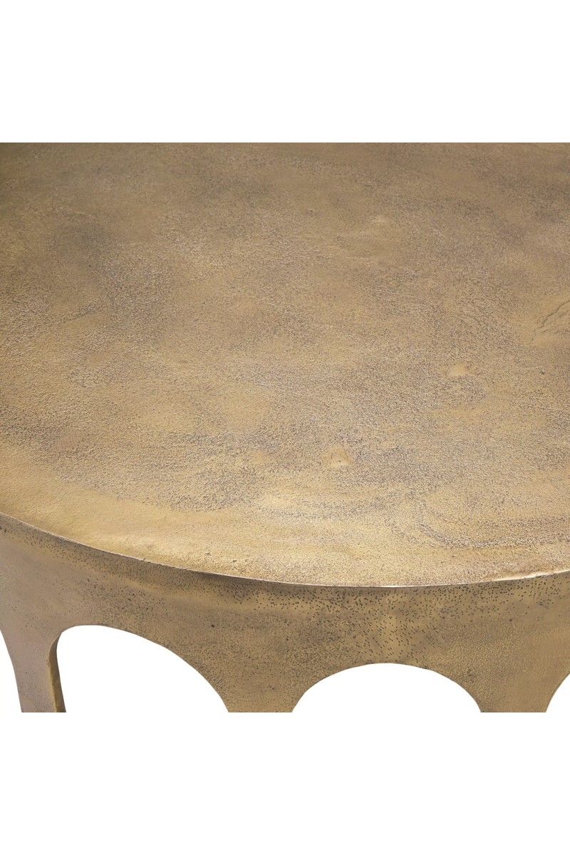 Table basse arquée en laiton vieilli | Eichholtz Gardini | Meubleluxe.fr