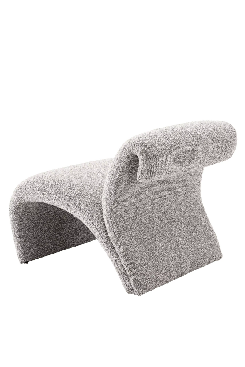 Fauteuil bouclé gris | Eichholtz Vignola | Meubleluxe.fr